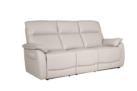 Ner-353-CM 3 Seater Electric Recliner - Cashmere