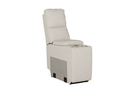 Rus-309-ST Console Console Sectional (with USB Charger) - Stone Leather