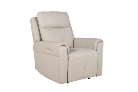 Rus-351-ST 1 Seater Electric Recliner - Stone Leather