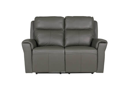 Rus-352-AH 2 Seater Electric Recliner - Ash Leather