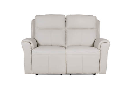 Rus-352-ST 2 Seater Electric Recliner- Stone Leather