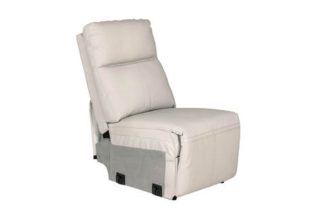 Rus-509-ST Armless Sectional - Stone Leather