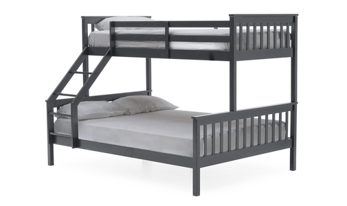 Sal-474-GY Bunk Bed - 3' & 4'6 Grey