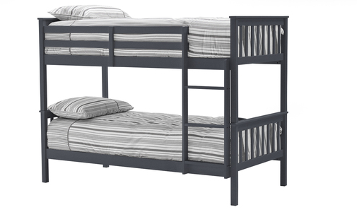 Sal-473-GY Bunk Bed - 3' Grey