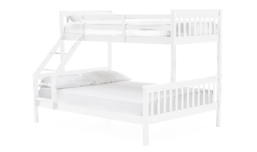 Sal-474-WH Bunk Bed - 3' & 4'6 White