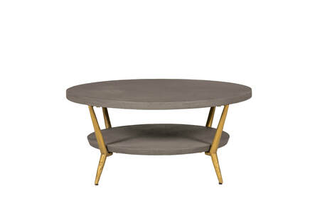 Tab-007-GY Coffee Table Round - Grey