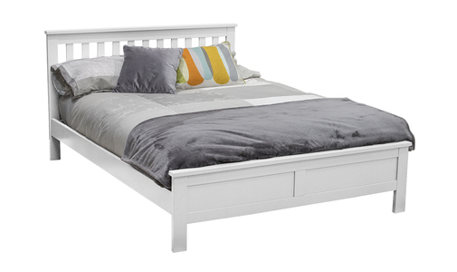 Wil-404-WH Bed - 4' 6 White