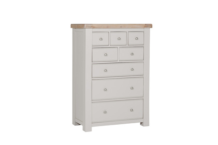 Dne-412-TP Tall Chest 8 Drawer - Taupe