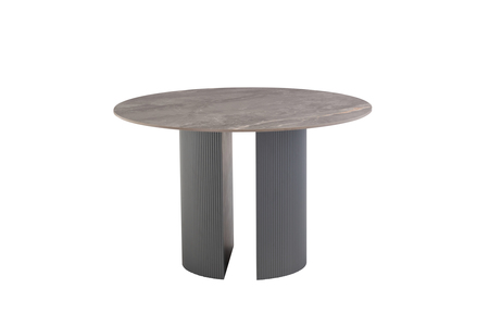 1.2m Round Dining Table - Grey Stone