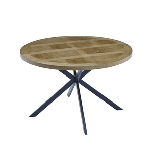 1.2m Round Table - Medium Oak Veneer