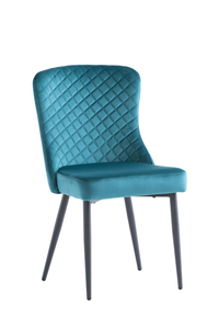 HAD02 Velvet Dining Chair Peacock