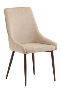 JAD02 Dining Chair - Ivory Fabric / Wenge Leg