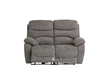 LAY02ASH Fabric Electric Recliner 2 Seater Ash