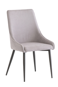 RIM02 Dining Chair Grey Fabric / Grey Leg