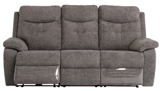 SOP03GRAPHITE Fabric Electric 3 Seater Recliner - Graphite