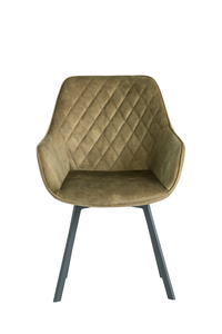 VI06 Swivel Dining Chair - Green Velvet