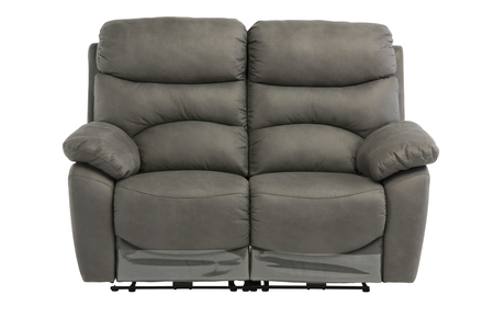 LAY02GREY Fabric Electric Recliner 2 Seater Grey