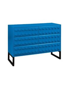 BLOXC6 6 Drawer Wide Chest - Blue