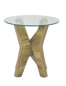 CANLAMGO Lamp Table Grey Oak
