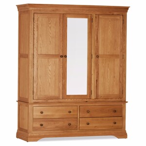 FORTRIPLE Oak Triple Wardrobe