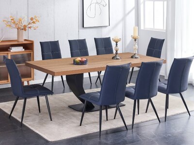 HUGOTOAK 2.1 Metre Table Oak with Pedestal Leg