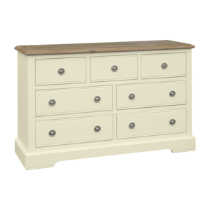 MEGOBC43 Oak 4+3 Drawer Wide Chest