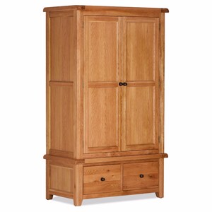 O118 Double Wardrobe With Drawers