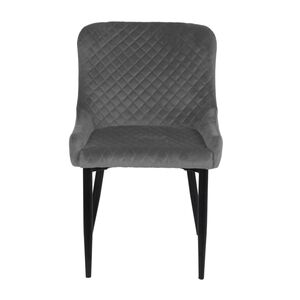 TALGR Dining Chair Grey Velvet