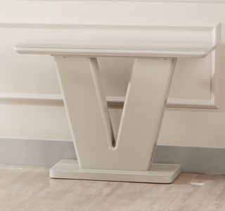 VICENCON Console Table Light Grey