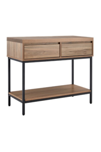 FREDCONWAL 2 Drawer Console Table Walnut