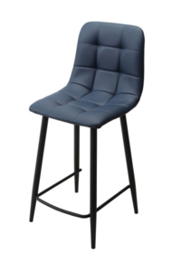 FREDPUSTBLU Blue Bar Stool PU