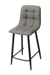 FREDPUSTGR Grey Bar Stool PU