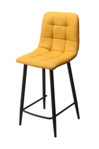 FREDPUSTYE Yellow Bar Stool PU