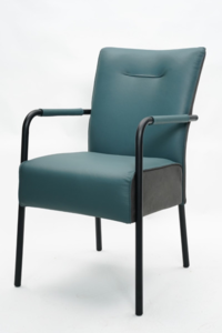 JAMCBL Dining Chair Lagoon Blue Leather