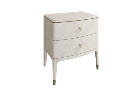 Dil-410-ST Bedside Table 2 Drawer - Stone