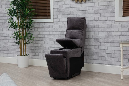 Dark Grey Fabric Console