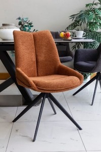 Fixed Dining Chair - Pumpkin