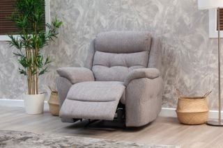 Mist Grey Fabric Recliner