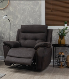 Charcoal Fabric 1 Seater Electric