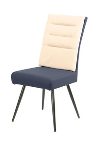 VIVCHBLTA Dining Chair Midnight Blue with Taupe Padding