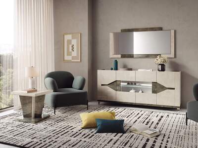 FEL049 Sideboard 4 Doors With LED