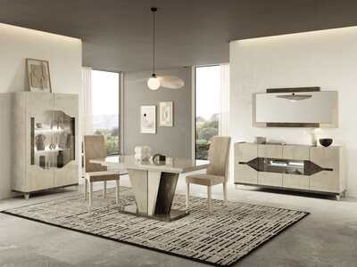 FEL036 Glass-Cabinet 2 Doors With LED