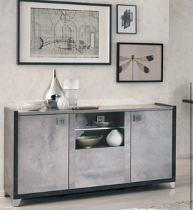 HIL048 Sideboard 3 Doors With LED