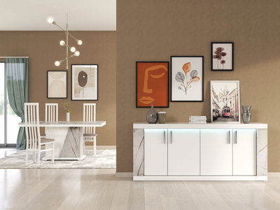 SMA049 Sideboard 4 Doors With LED