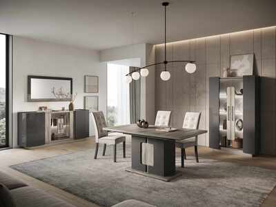 YOR190 Rect. wood Table with extension