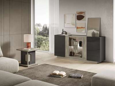 YOR049 Sideboard 4 doors with led