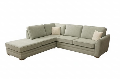 Large Armless Chaise LHF Inc F/Stool