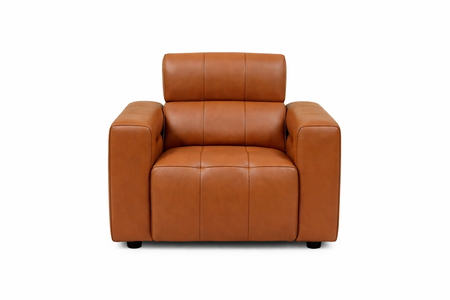 2 Seater Sofa Power Recliner, Telescopic Headrest & USB