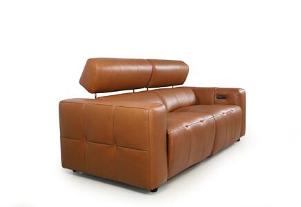 2 Seater Sofa Power Recliner, Telescopic Headrest & USB