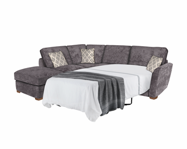 Corner Sofa Bed LHF 1 Armed Inc F/Stool (R2S,LFC,P) - Formal Back
